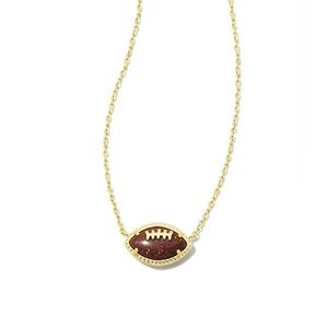 KENDRA SCOTT Football Pendant Necklace